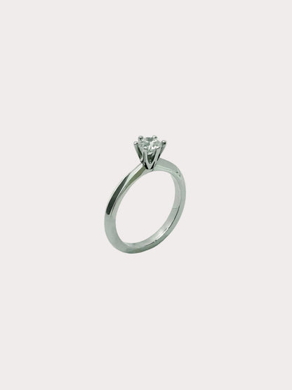Platinum Diamond Solitaire GIA 0.50 H VS2