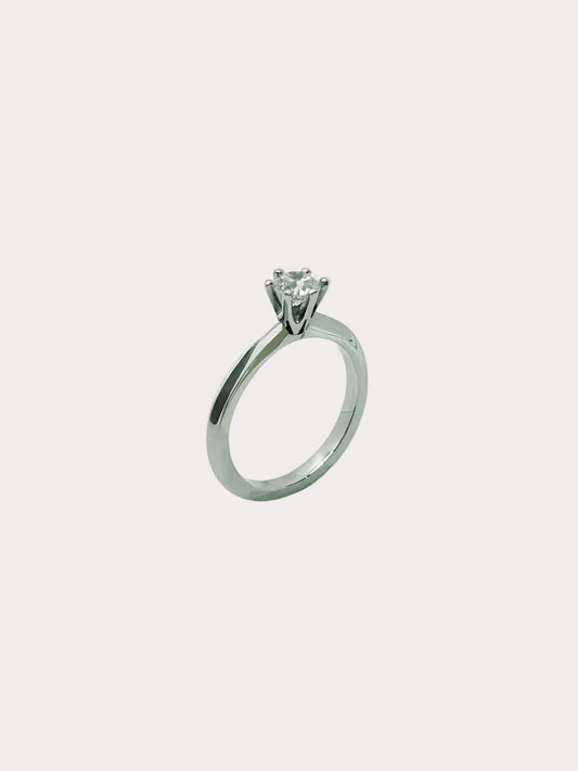 Platinum Diamond Solitaire GIA 0.50 H VS2