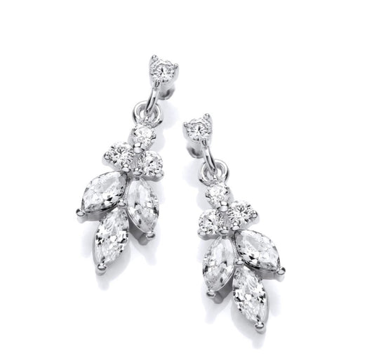 Sterling Silver Debutante Drop Earrings