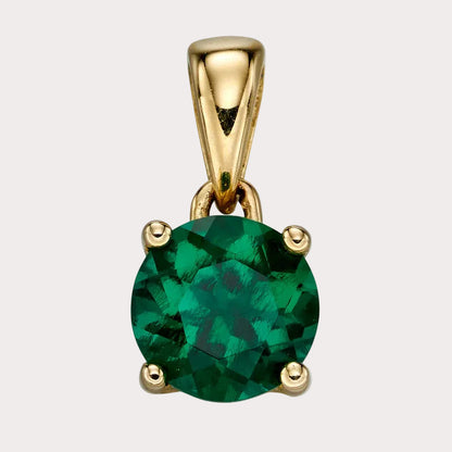 9ct Yellow Gold Birthstone Pendant