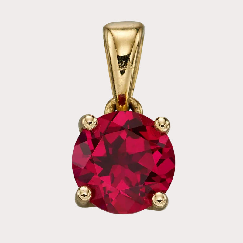 9ct Yellow Gold Birthstone Pendant