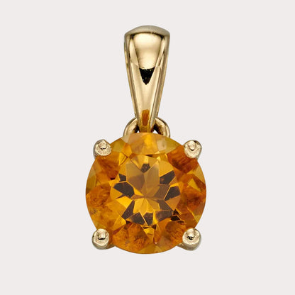 9ct Yellow Gold Birthstone Pendant