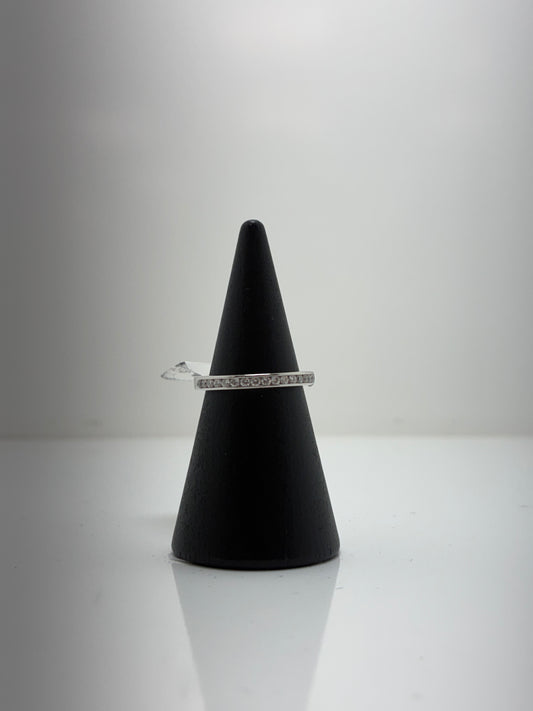 18ct White Gold 0.19ct Diamond Half Eternity Ring