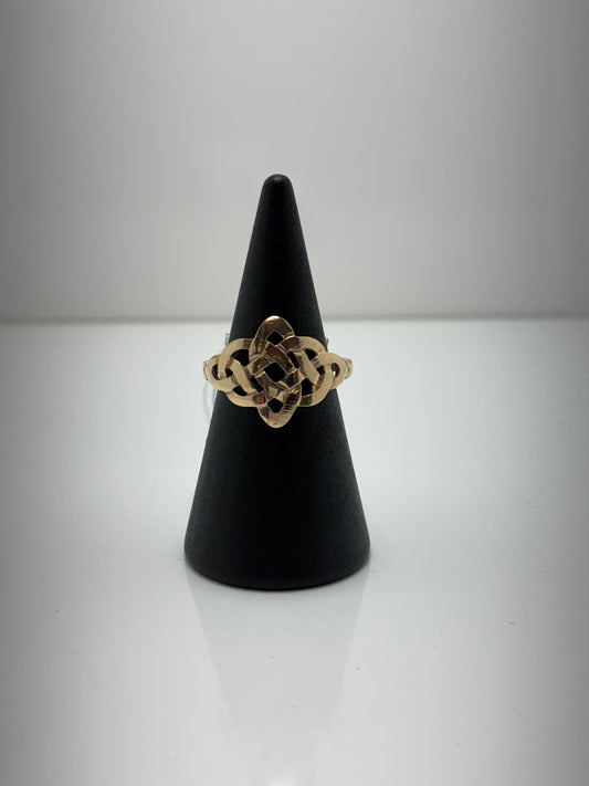 9ct Yellow Gold DR44 Celtic Ring