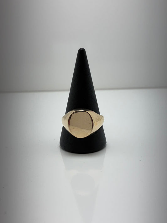 9ct Yellow Gold Oval Signet Ring
