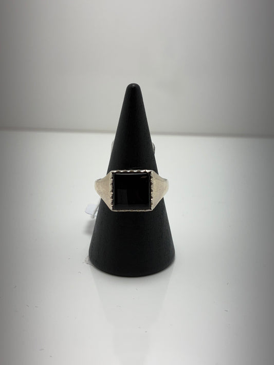 Sterling Silver 925 Onyx Ring