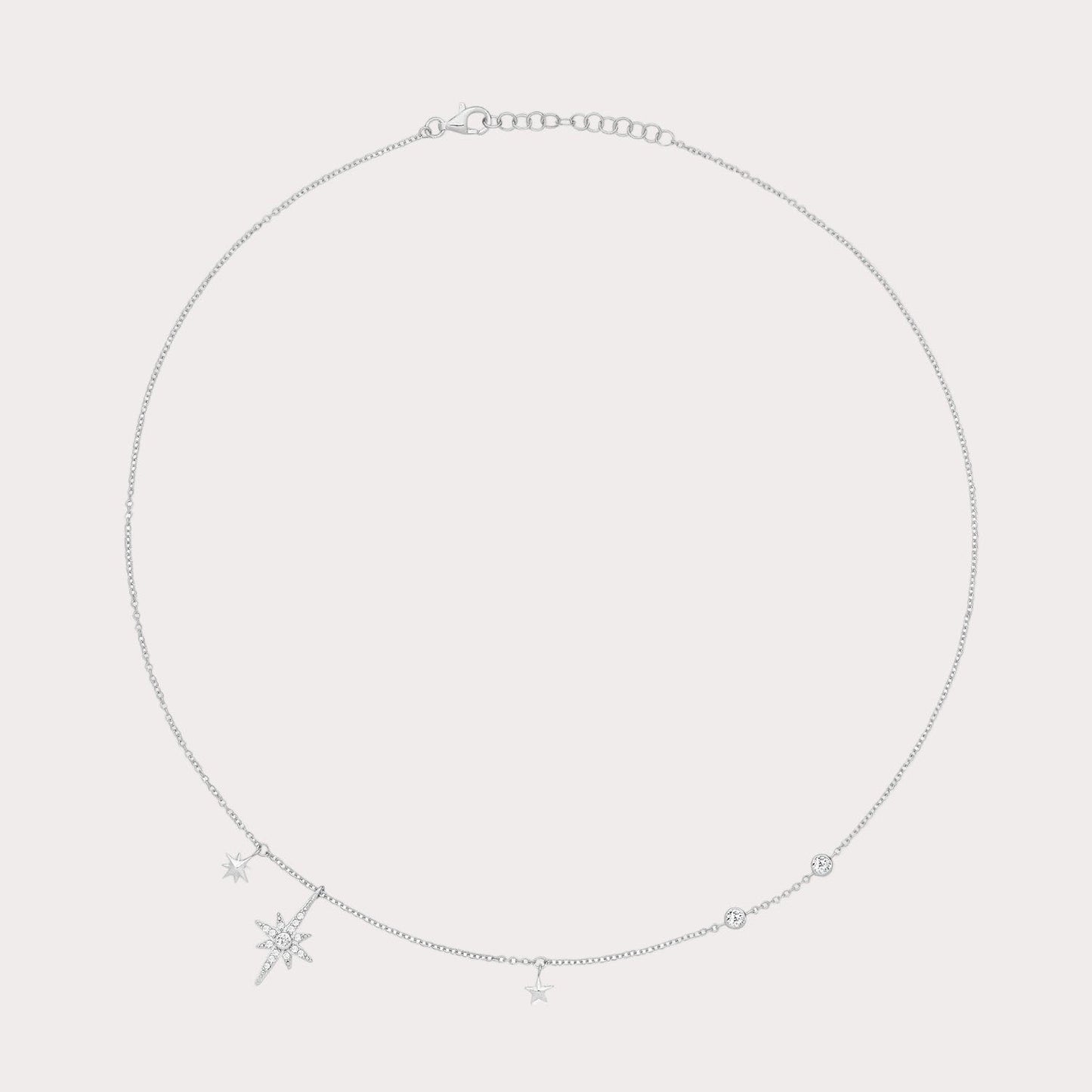 Sterling Silver Northern Star Necklet