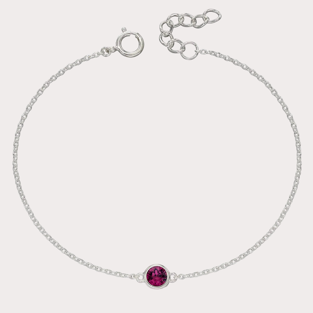 Sterling Silver Crystal Bracelet