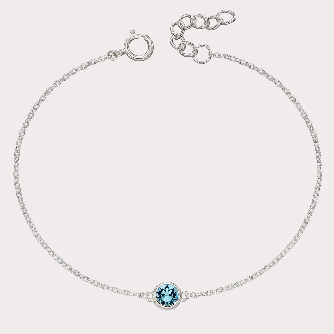 Sterling Silver Crystal Bracelet
