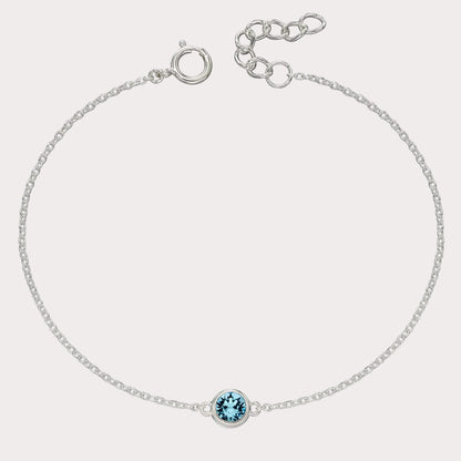 Sterling Silver Crystal Bracelet