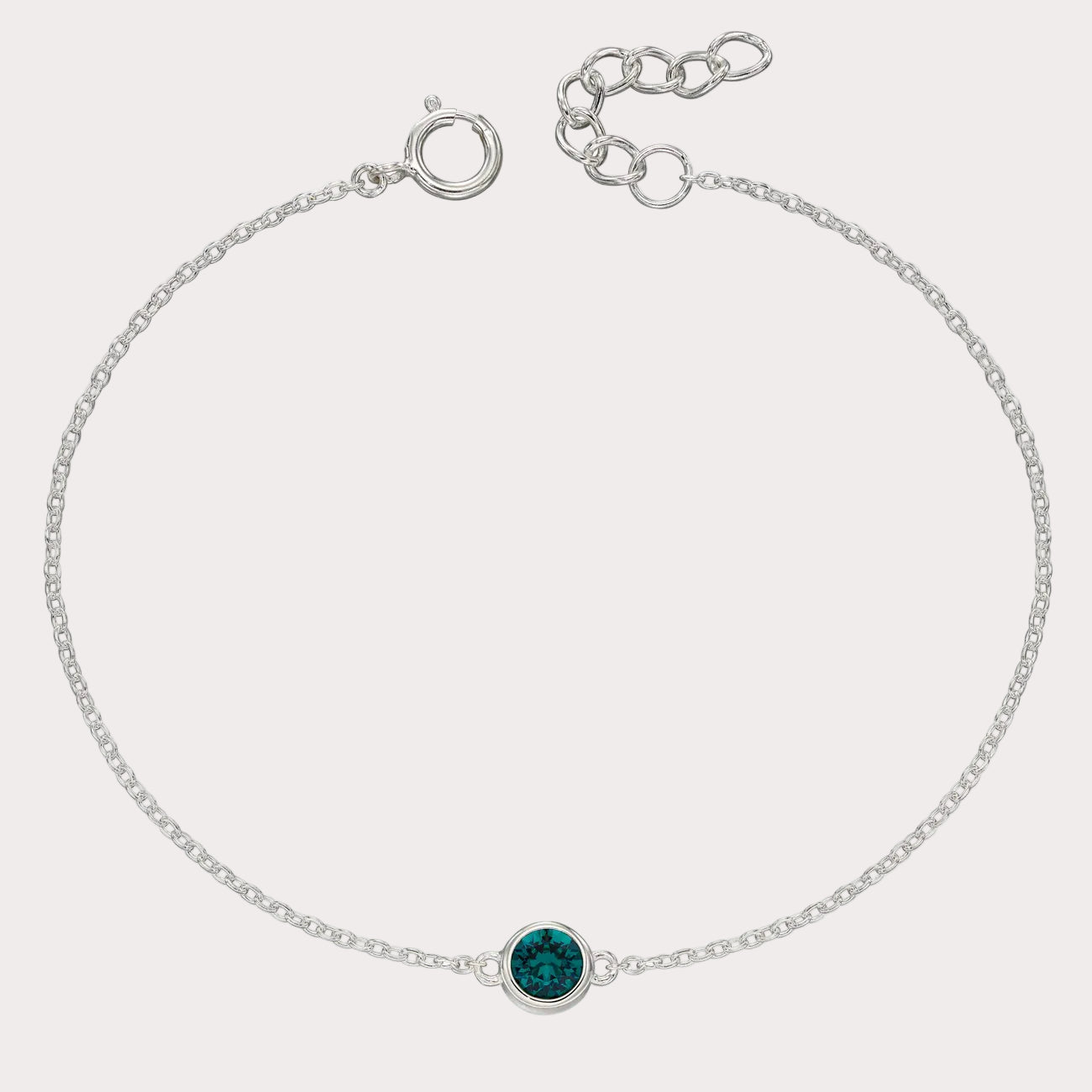 Sterling Silver Crystal Bracelet