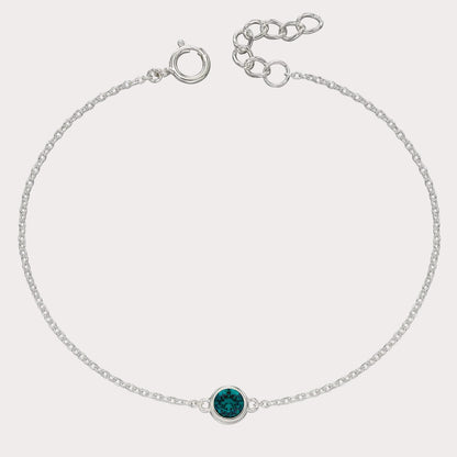 Sterling Silver Crystal Bracelet