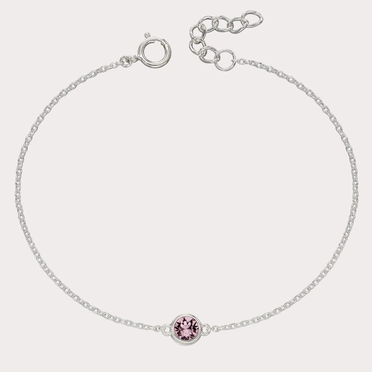 Sterling Silver Crystal Bracelet