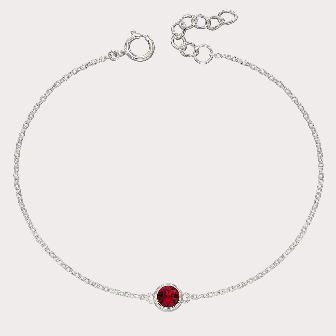 Sterling Silver Crystal Bracelet
