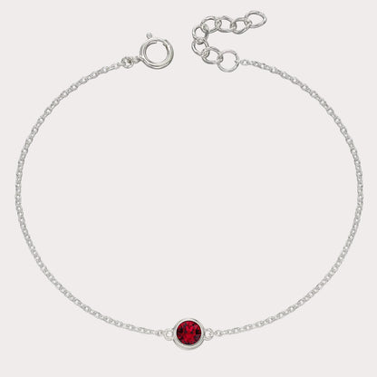 Sterling Silver Crystal Bracelet