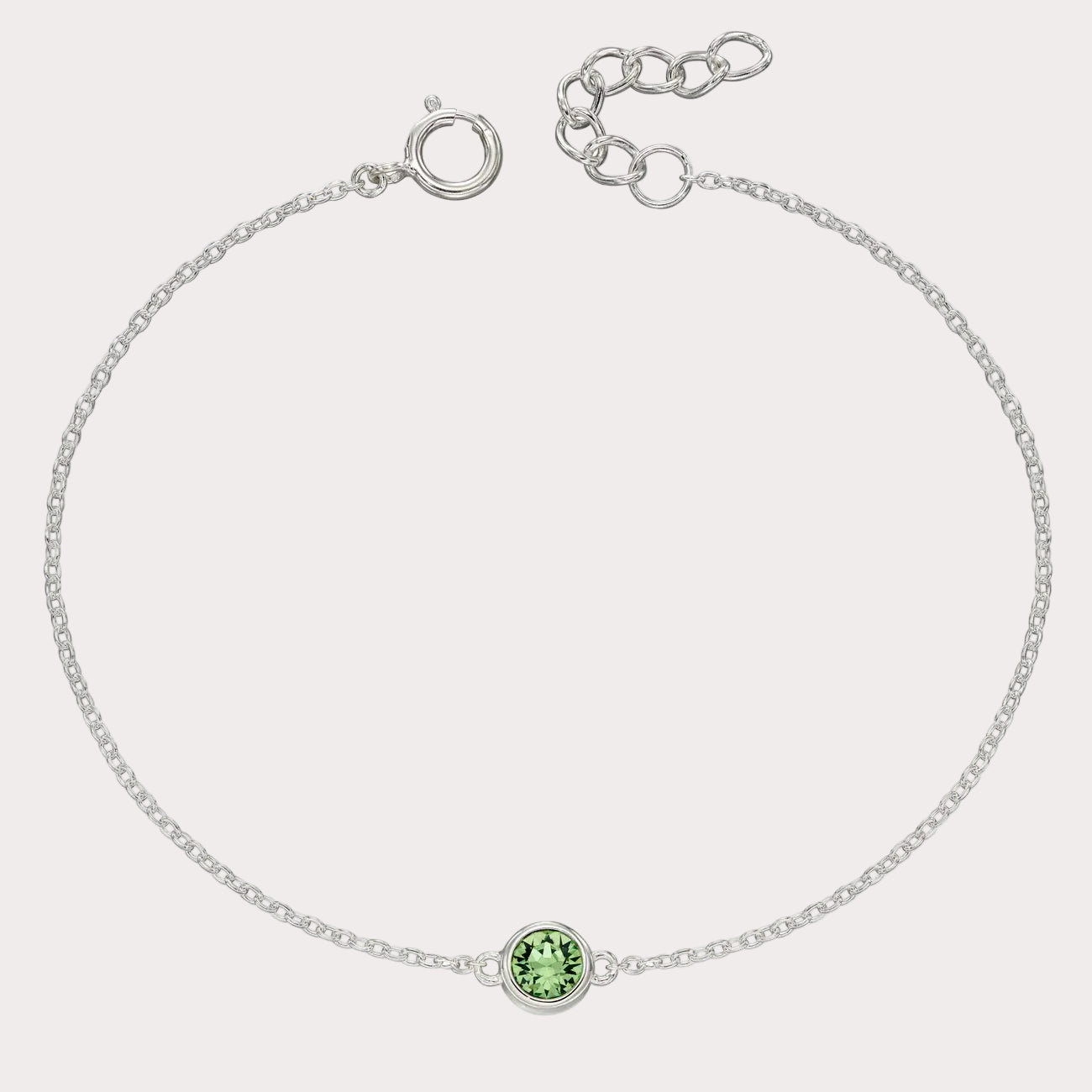 Sterling Silver Crystal Bracelet