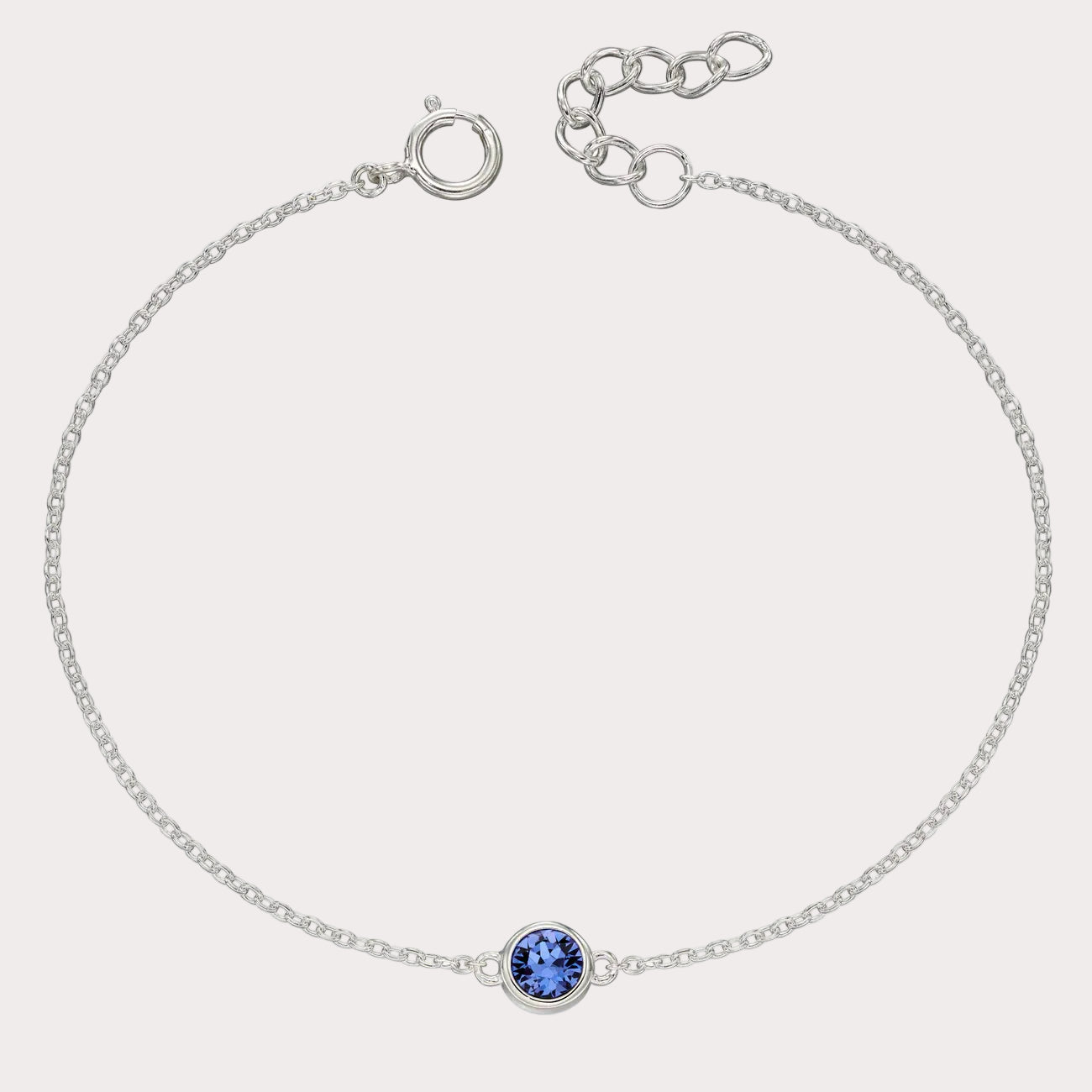 Sterling Silver Crystal Bracelet