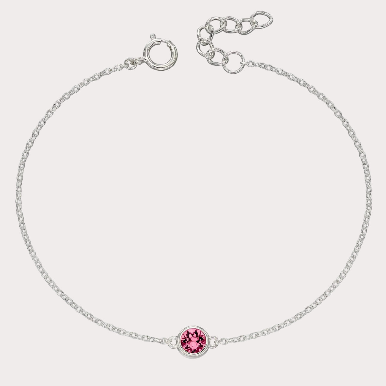 Sterling Silver Crystal Bracelet