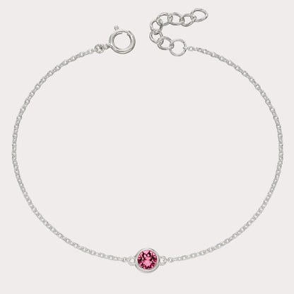 Sterling Silver Crystal Bracelet