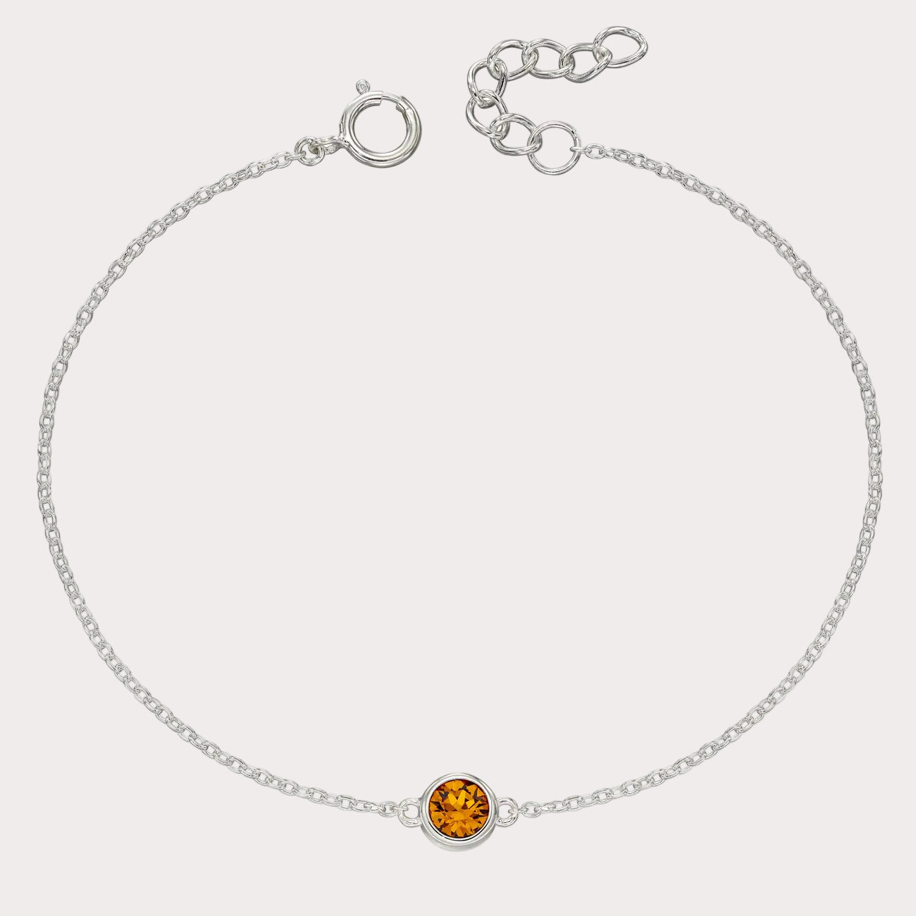 Sterling Silver Crystal Bracelet