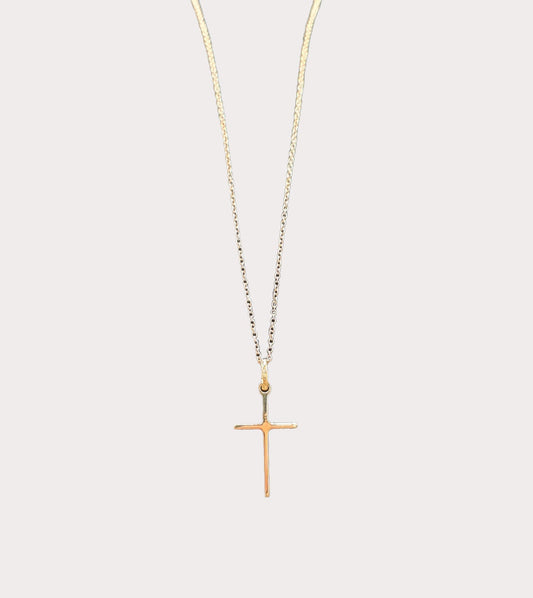 9ct Yellow Gold Plain Cross