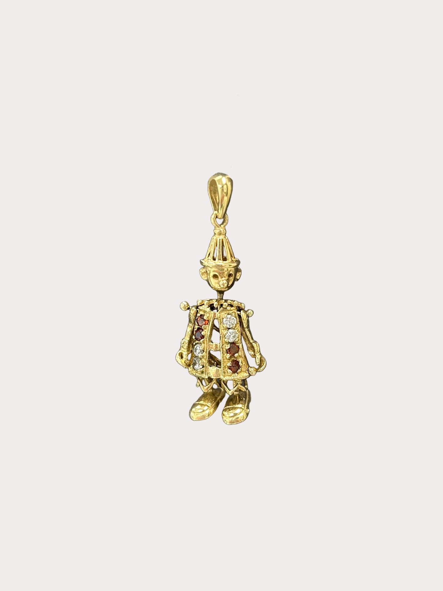 Pre-Owned 9ct Yellow Gold Clown Pendant