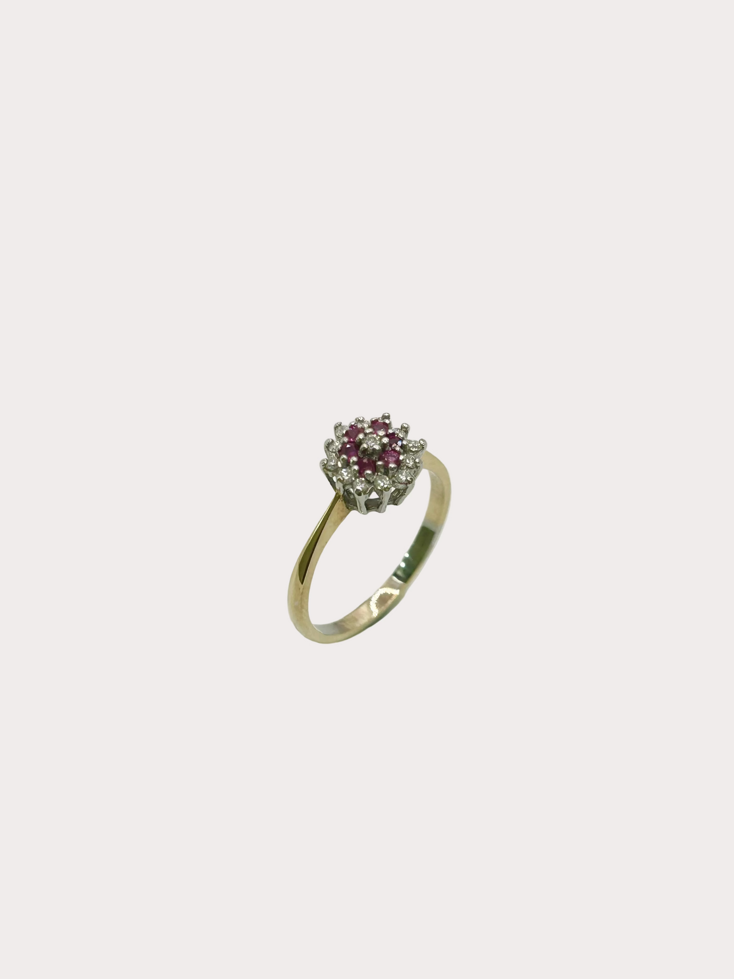 9ct Ruby And Diamond Ring
