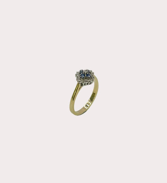 9ct Sapphire and Diamond Ring