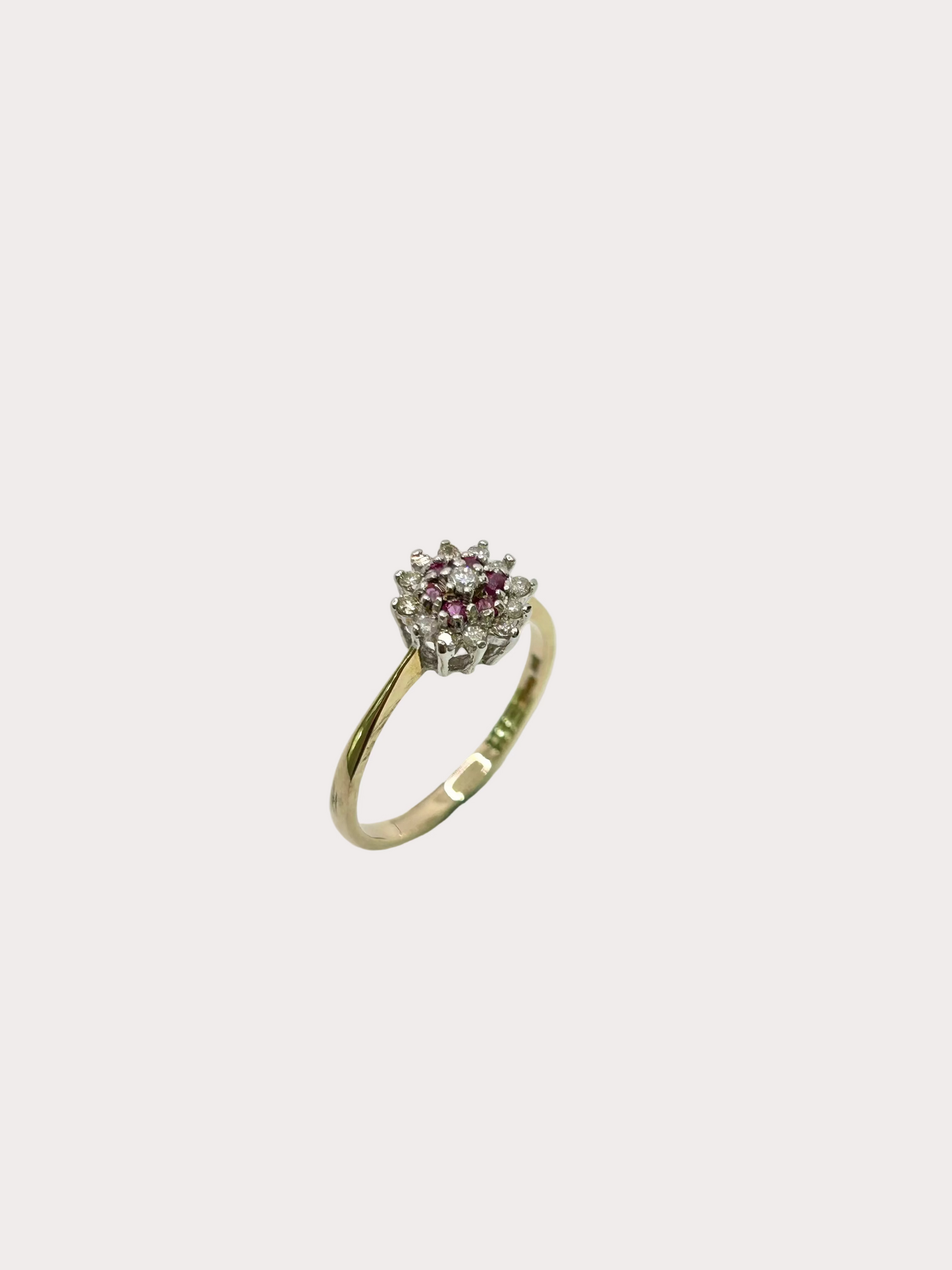 9ct Ruby And Diamond Ring