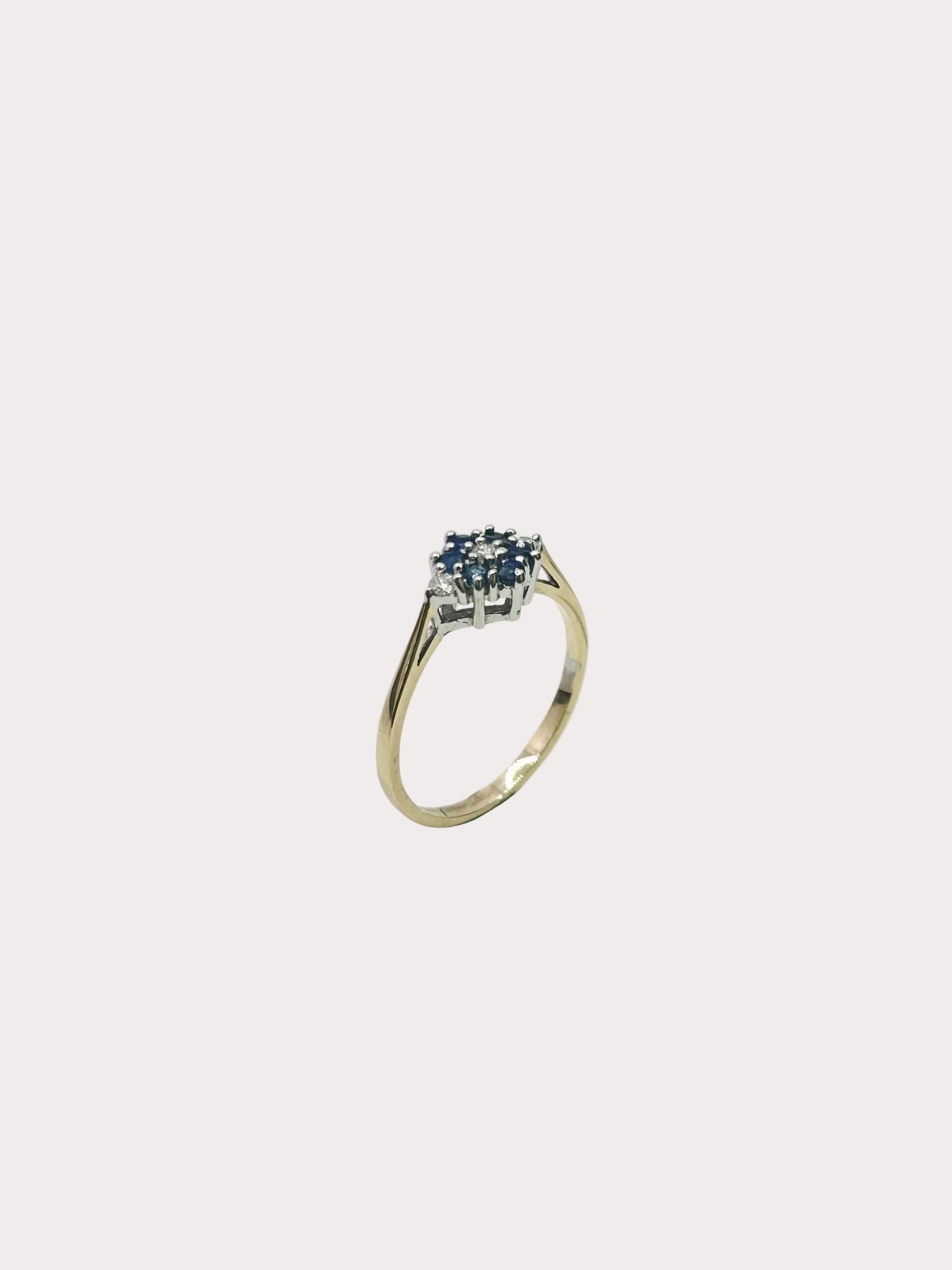 9ct Sapphire and Diamond Ring