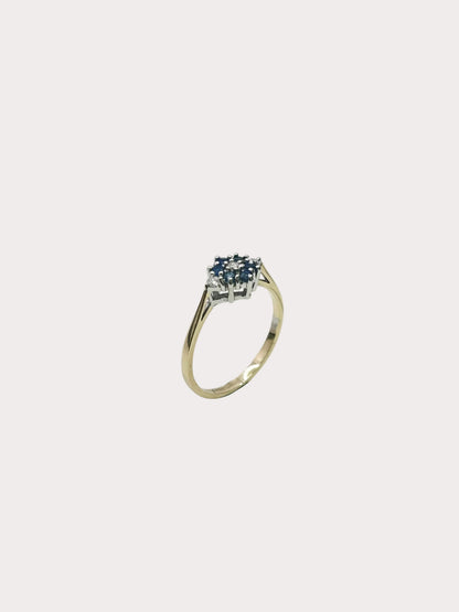 9ct Sapphire and Diamond Ring