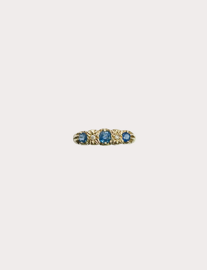 9ct Sapphire and Diamond Ring