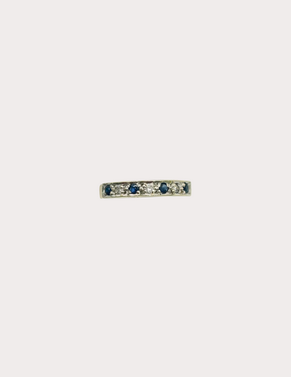 9ct Sapphire and Diamond Ring