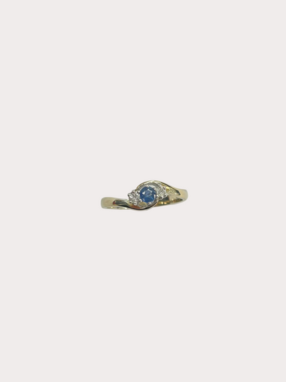 9ct Sapphire And Diamond Ring