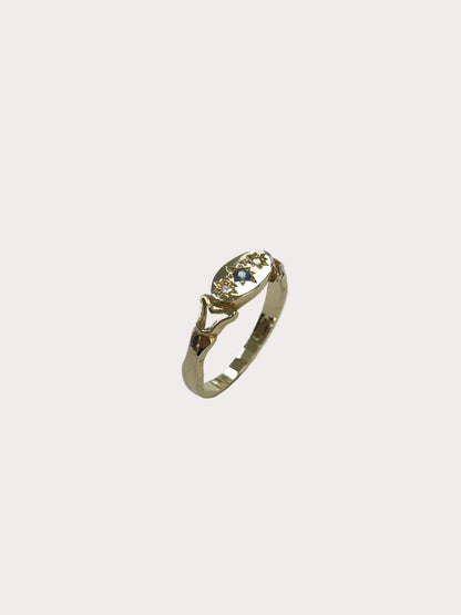 9ct Sapphire And Diamond Ring