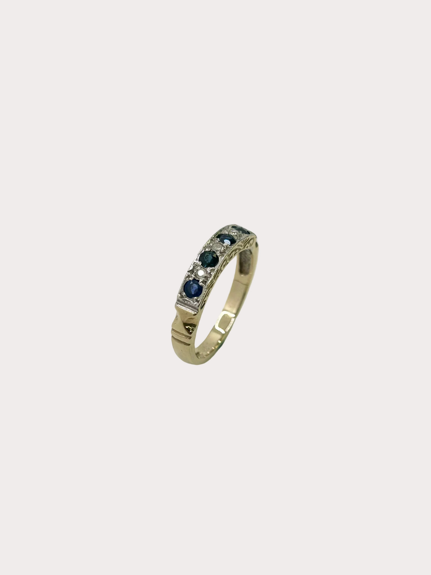 9ct Sapphire and Diamond Ring