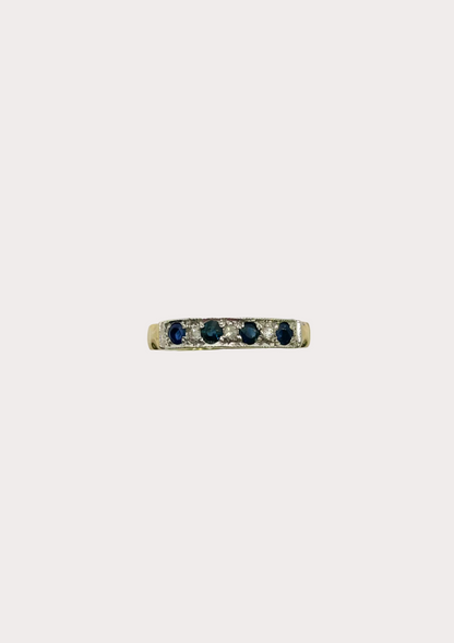 9ct Sapphire and Diamond Ring