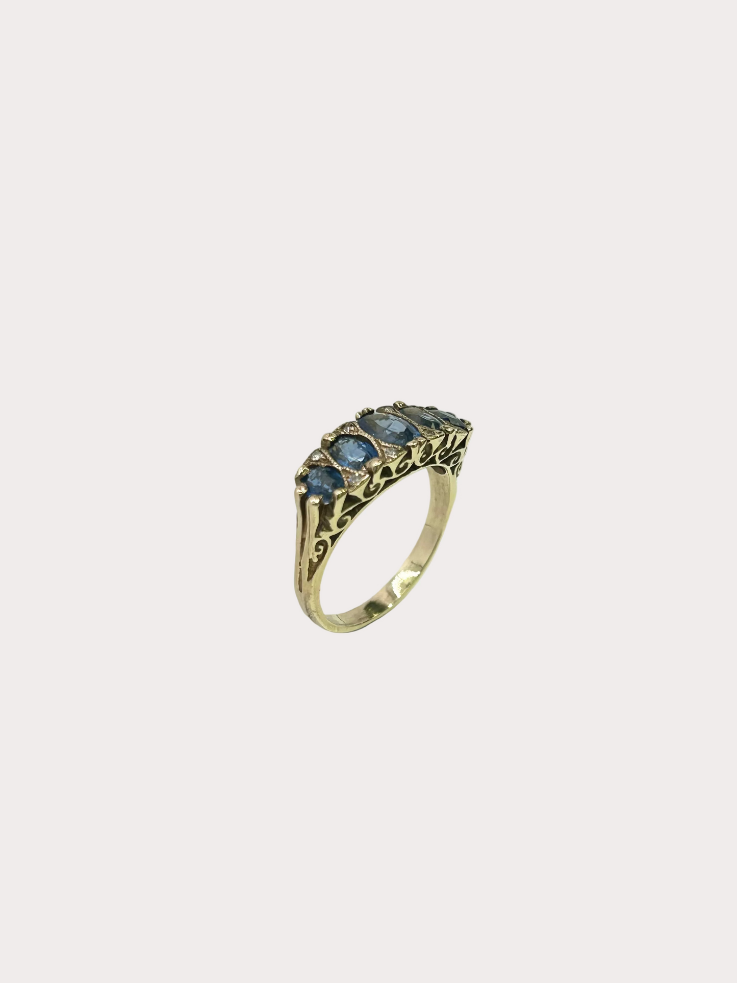 9ct Sapphire and Diamond Ring