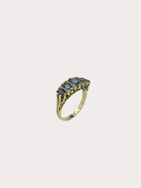 9ct Sapphire and Diamond Ring