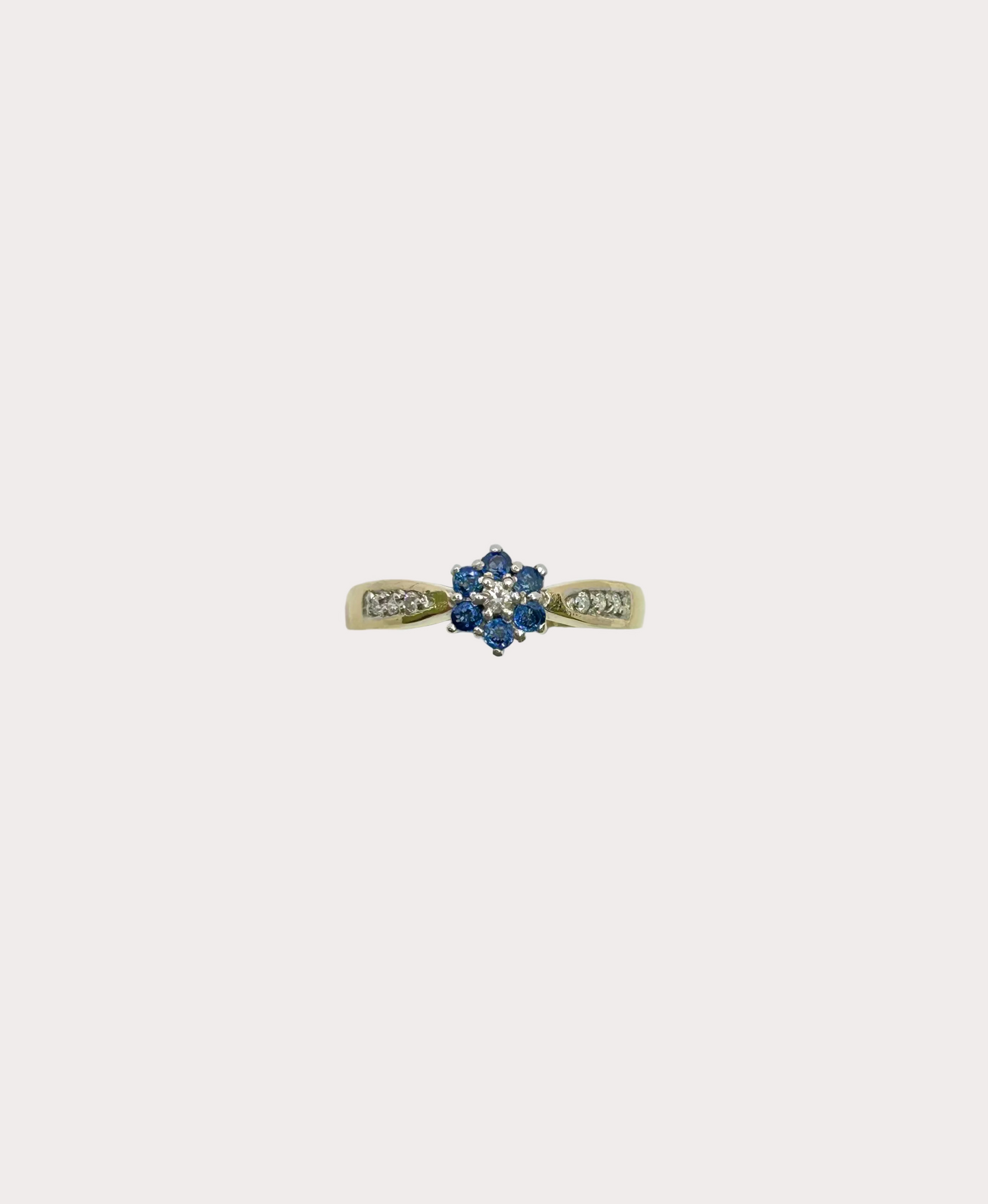 9ct Sapphire and Diamond Ring