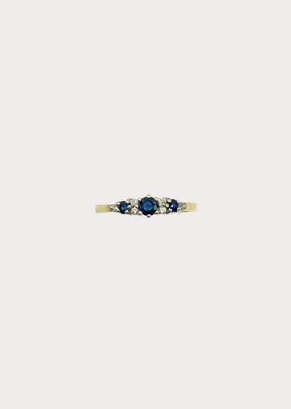 9ct Sapphire and Diamond Ring