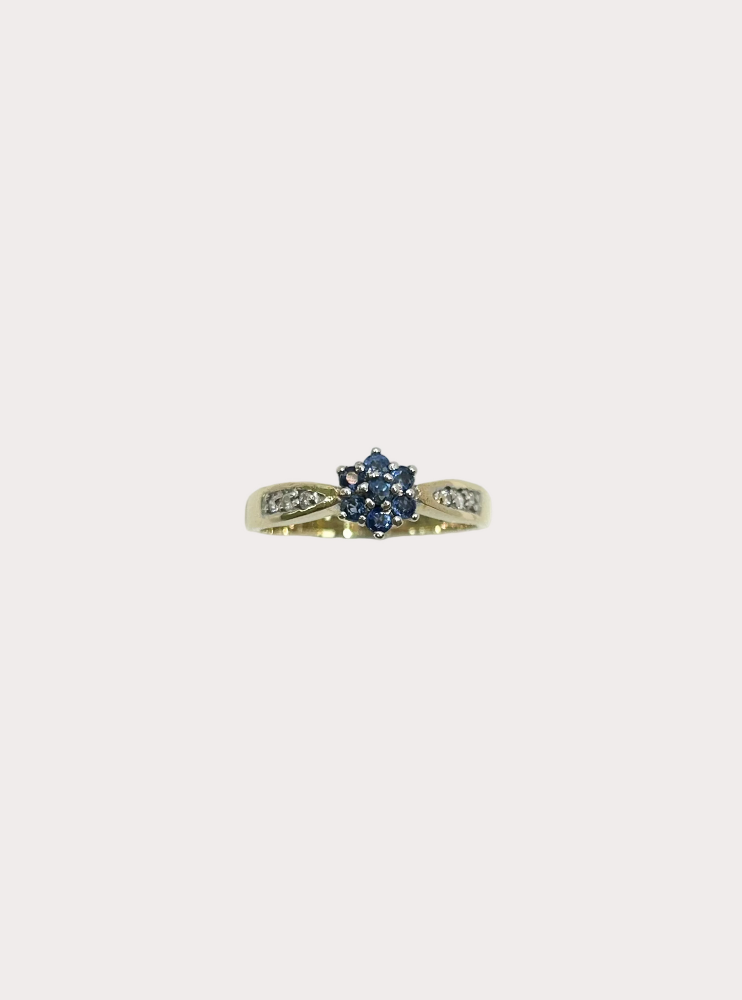 9ct Sapphire and Diamond Ring
