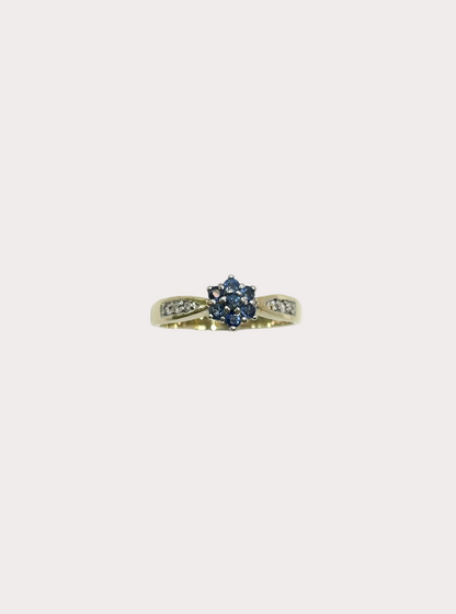 9ct Sapphire and Diamond Ring