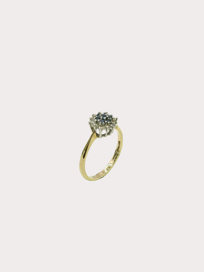 9ct Sapphire and Diamond Ring