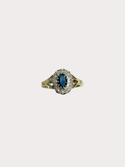 9ct Sapphire and Diamond Ring