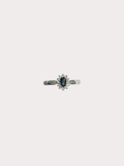 9ct Sapphire and Diamond Ring