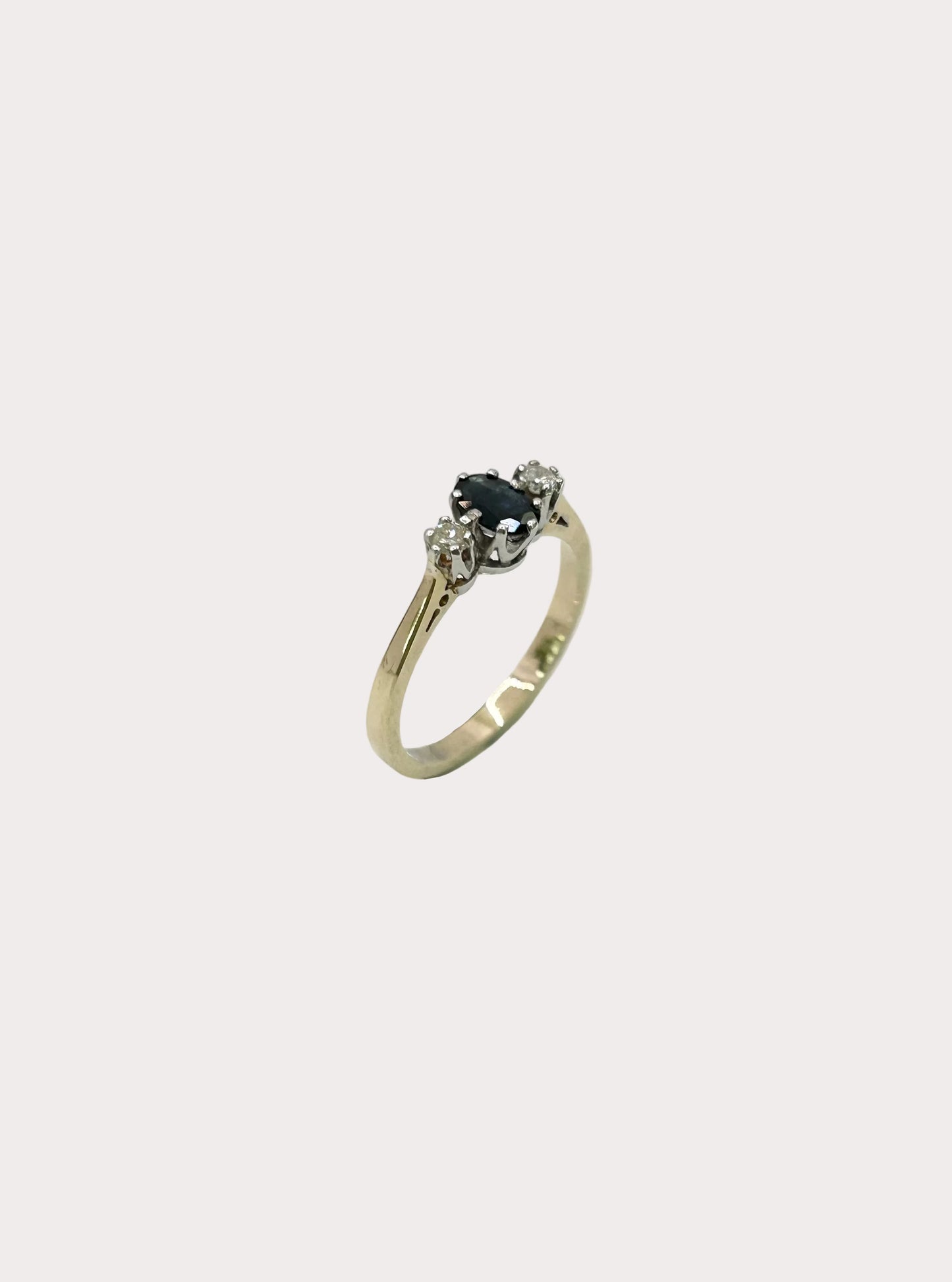 9ct Sapphire And Diamond Ring