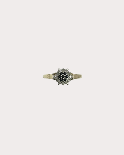 9ct Sapphire And Diamond Ring