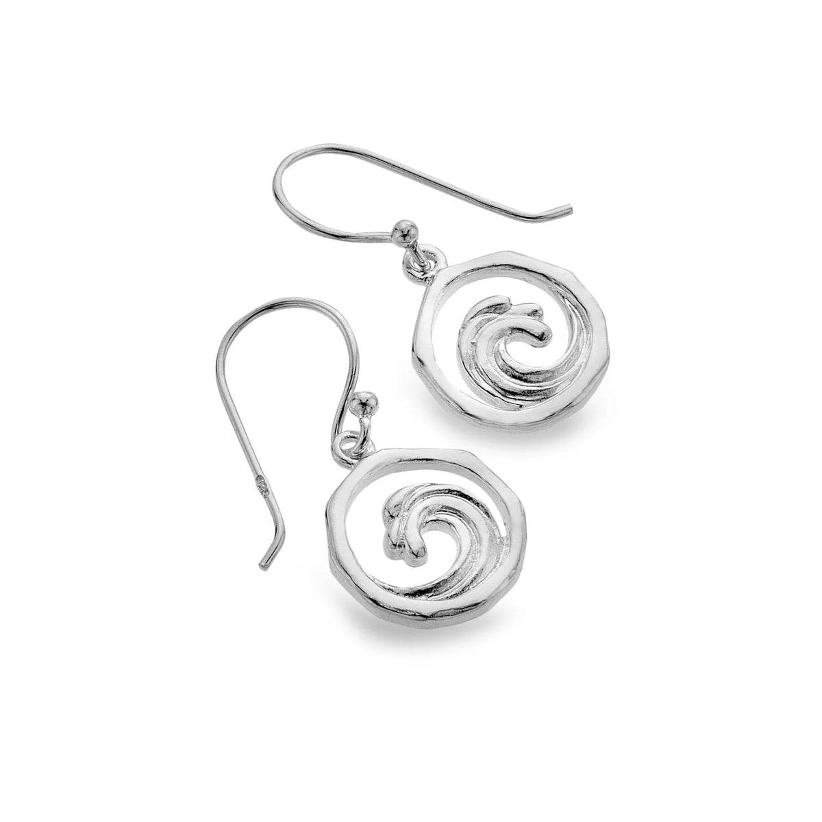 Origins Organic Waves Silver Drop Earrings