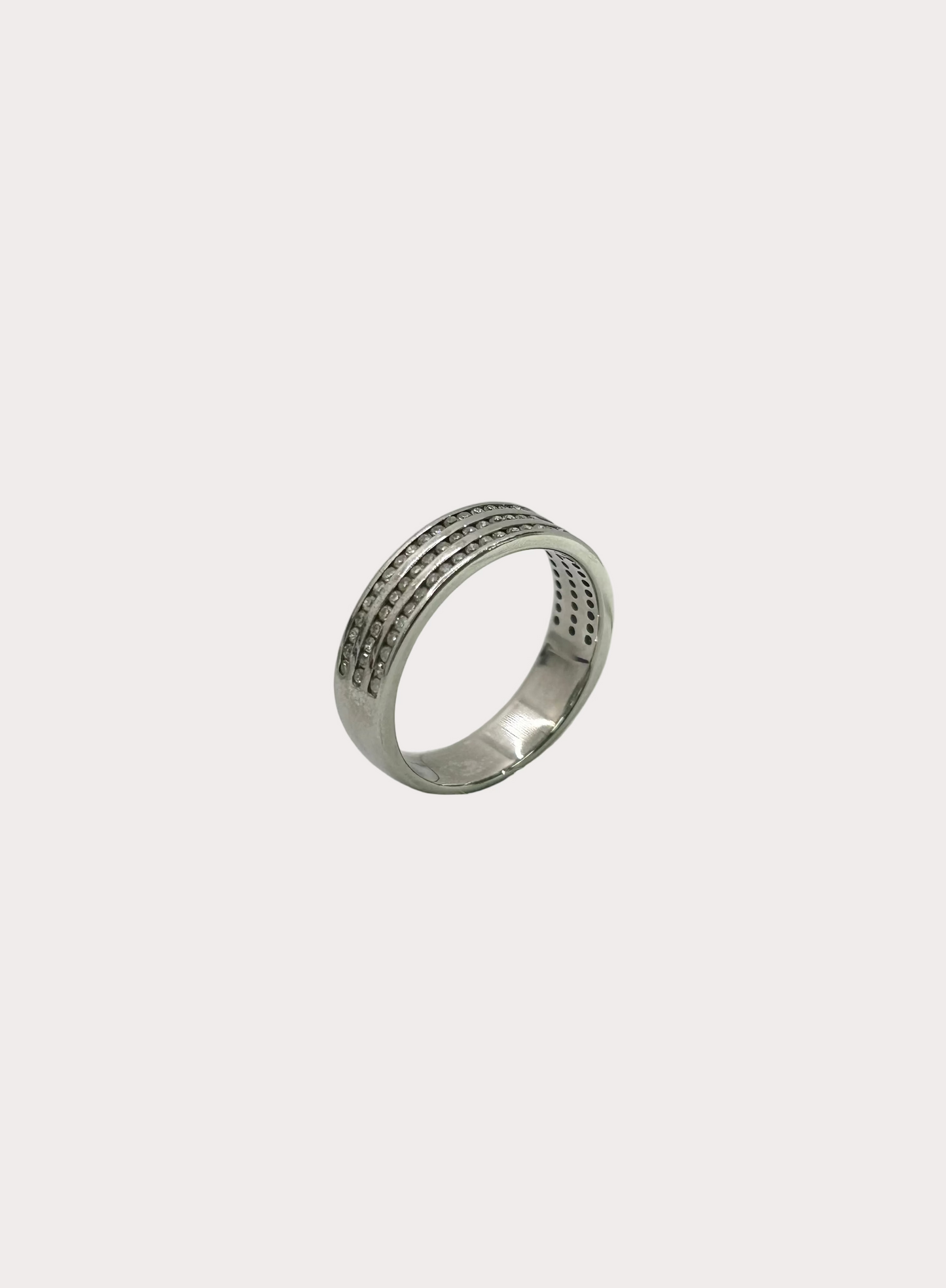 Pre-Owned 18ct White Gold Diamond Triple Layer Ring